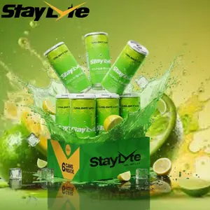 Travis game day fit energy drink StayLyte 6 in 1 Citrus Splash Lemon-Lime Sparkling Electrolyte Drink – 6-Pack, Zero Sugar, 425mg Electrolytes, 50mg Natural Caffeine | Hydration & Energy Boost, Recovery Drink, Clean Energy, Keto-Friendly, No Artificial