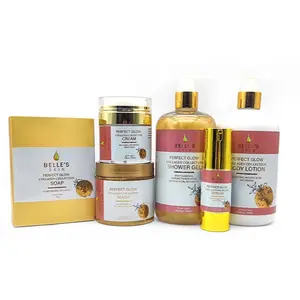 Belle's Skin Perfect Glow Collagen Combo 1459g - Age-Defying & Clarifying Skincare Set for All Skin Types with Collagen, Vitamin E & Rosehip Oil