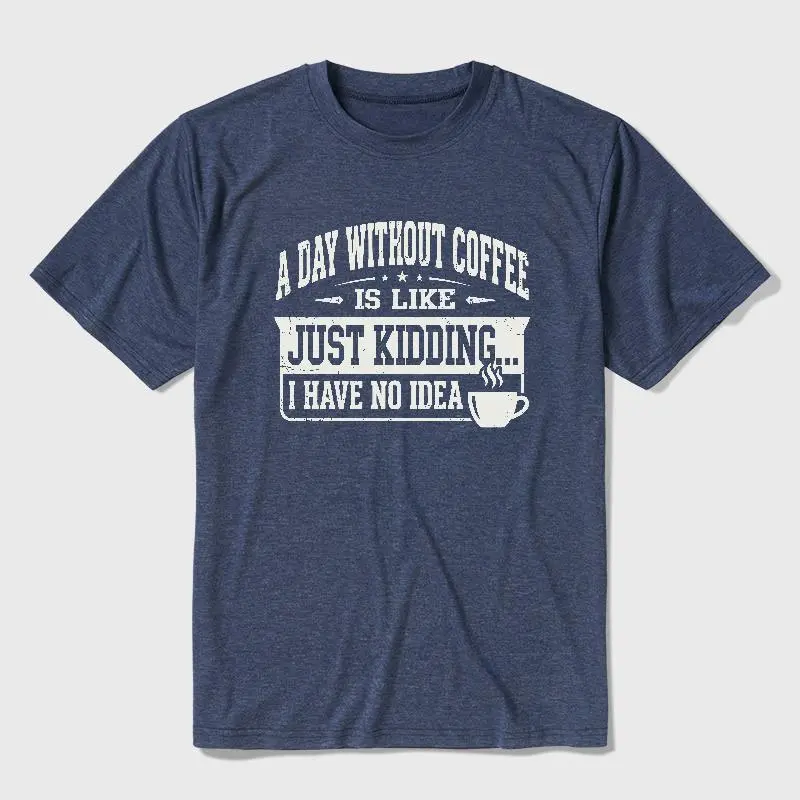 A Day Without Coffee Ultra Soft Heather Tee