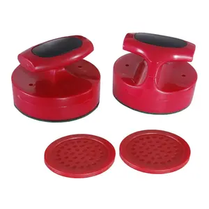 Carmelli  Pro-Series Air Hockey 4 in. Strikers & 3 in. Puck Set, Red