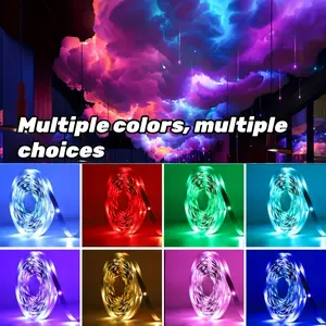 K-[Popular Choice] 16ft LED Cloud Wall Light with Music Rhythm, App Control, USB Port - Wireless, Non-Waterproof- 59