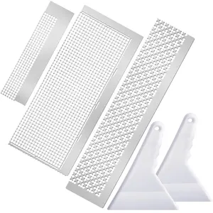 3 count  Painting Rulers Stainless Steel Art Rulers 5d  Drawing Tool Accessories DIY Drawing Tools with 216 699 1020 Blank Grids 2 count Painting Fix Tools for DIY Art Crafts