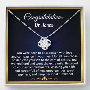 Daughter Necklace, Medical Student Gift Female, Gifts For Medical Students, Doctor Graduation Gift, Med School Graduates, Jewelry Message Card, Necklace Gifts For Birthday, Anniversary, Christmas Day, Thanksgiving