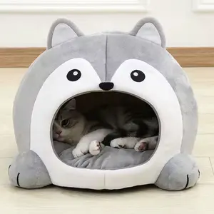 Very Soft Cat Bed Pet Basket Cat House Sofa Small Dog Lounger Cushion Kittens Cave Puppy Mat House Tent Bed Supplies For Cats