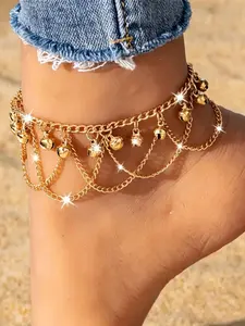 Boho Bell Tassel Anklet, Tribal Vibe, Thoughtful Gift for Her, Perfect for Birthdays, Anniversaries, and Summer Vacations, Symbol of Joy & Adventure, Lightweight & Tarnish-Resistant, Ideal for Daily Wear, Summer and Boho Looks, Summer Jewelry