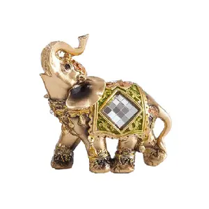 Lucky Wealth Feng Shui Elephant Statue Lucky Wealth Elephant Statue Feng Shui Home Decorations for Home Decor Unique and Ornament for Living Room,Table Centerpiece Shelf and Office Adds