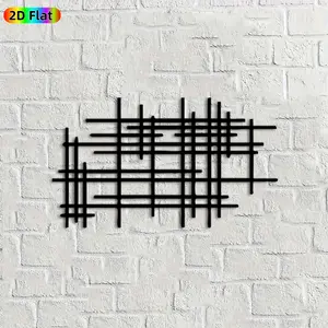 1pc Grid Metal Wall Art, Abstract Grid Statue Mural, Ideal Gift for New Year, Easter, Abstract Decor Enthusiasts, Powder-Coated Metal Wall Decor Wall Sculptures, Perfect for Indoor Wall & Outdoor Fence, Modern Art Enthusiasts
