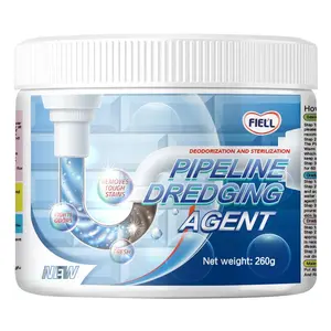 FIELL-Powerful Pipe Dredging Agent for Kitchen and Toilet  - Dissolves 200+ Blockages and Kills 99% of Bacteria Household, pipeline dredgingagent, unclogs bathroom Cleaning Supplies Drain Cleaner, Deodorizer Disinfectant Tool,Anti Clogging Deodorizing