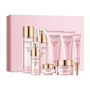 Sakura Age-Defying Skincare Set Kit - Firming Set 8-Piece Collection to Reduce Wrinkles, Firm Skin & Restore Radiance with Deep Moisture