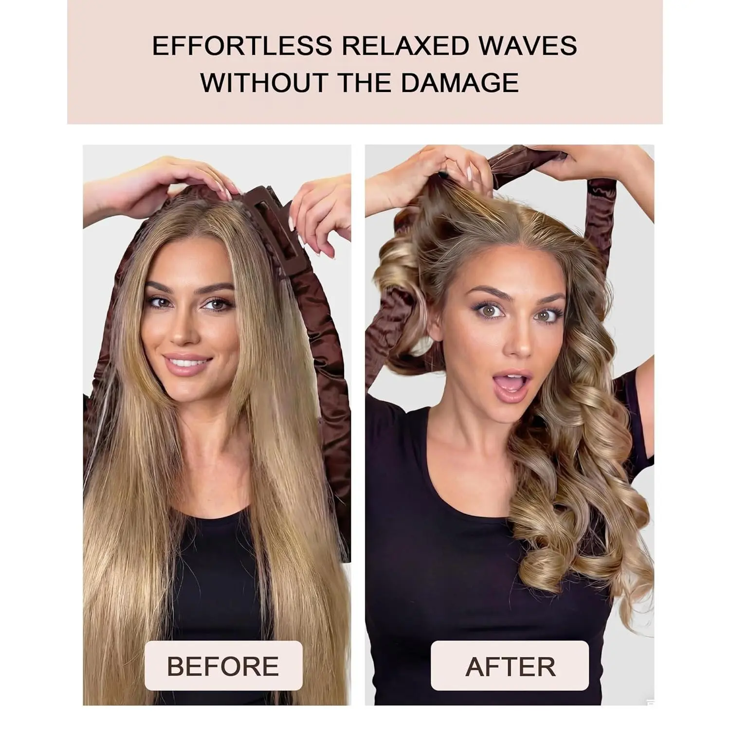 Heatless Curls Overnight Hair Curler to Sleep In Soft Large Jumbo Hair Rollers Flexi Rods for Long Hair Blowout Look Big Curl, No Heat Overnight Curls Satin Heatless Curling Rod Set with Claw Clip Heatless Curls Overnight Hair Curler to Sleep In Soft Large Jumbo Hair Rollers Flexi Rods for Long Hair Blowout Look Big Curl, No Heat Overnight Curls Satin Heatless Curling Rod Set with Claw Clip