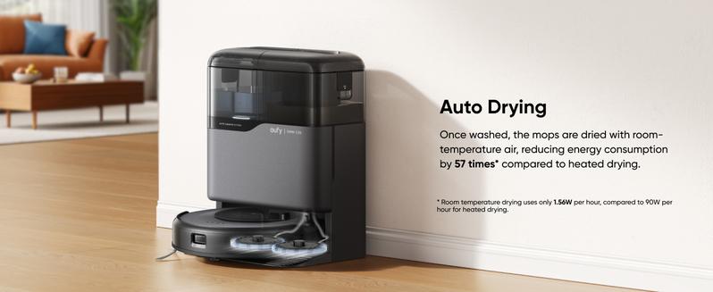 eufy C20 Omni Robot Vacuum, Robot Vacuum and Mop Combo, Self Emptying, Auto Mop Washing and Auto Drying for hands-free cleaning, 3.35-Inch Ultra-Slim Body, 7000 Pa Powerful Suction, All-in-One Station｜Spingtok