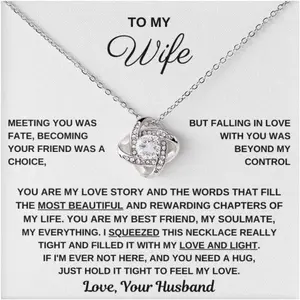 Jewelry To My Wife, Truly Special To Me, To my Soulmate, Gifts For Wife Romantic, Necklace For Wife From Husband, Valentines Birthday Gift, Wife Husband Gift,