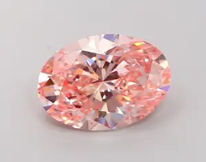 4.09 Carat Oval Cut Fancy Pink