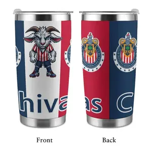 Chivas De Guadalajara 20oz Insulated Tumbler, Club Design Insulated Cup 30oz, Anniversary Cup,  Beer Cup ,Soccer Team Graphic Tumbler for Fans