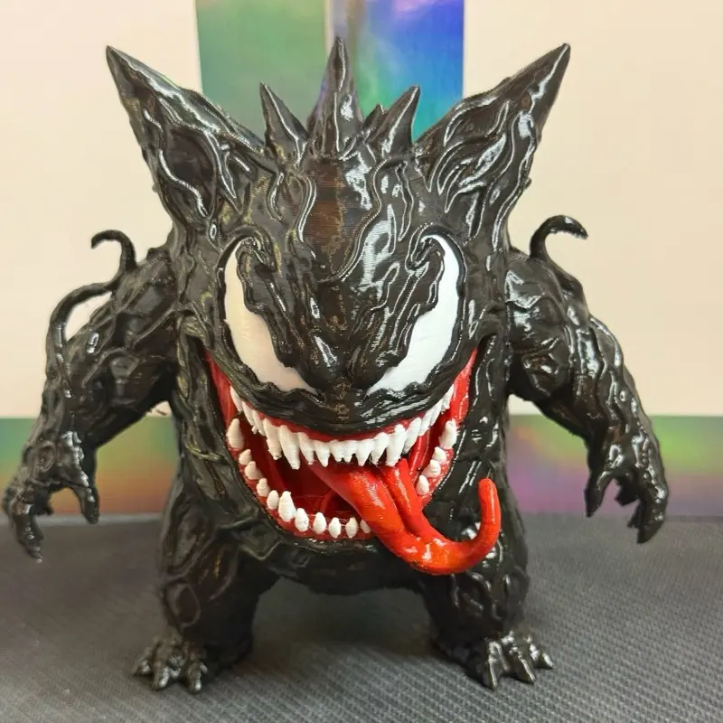 Venomized Gengar 3-D art print statue figure