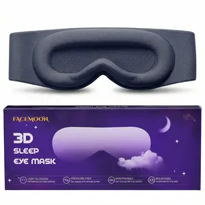 Weighted 3D Sleep Mask, 100% Blackout & Zero Eye Pressure, Full Coverage Eye Cover for Deep Sleep, Travel, Night Shift & Meditation