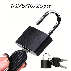Multi-Mini Keyed Luggage Locks, 1/2/5/10/20pcs, Security Lock with Keys, Metal & Plastic, for Luggage, Backpack, Gym Locker, Suitcase