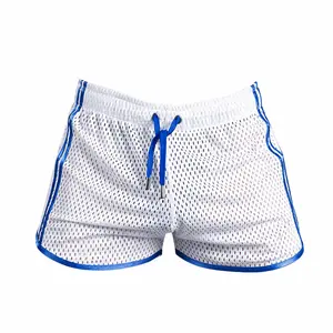 Men’s Quick‑Dry Fitness Shorts – Breathable Mesh‑Hole Three‑Quarter Training Shorts