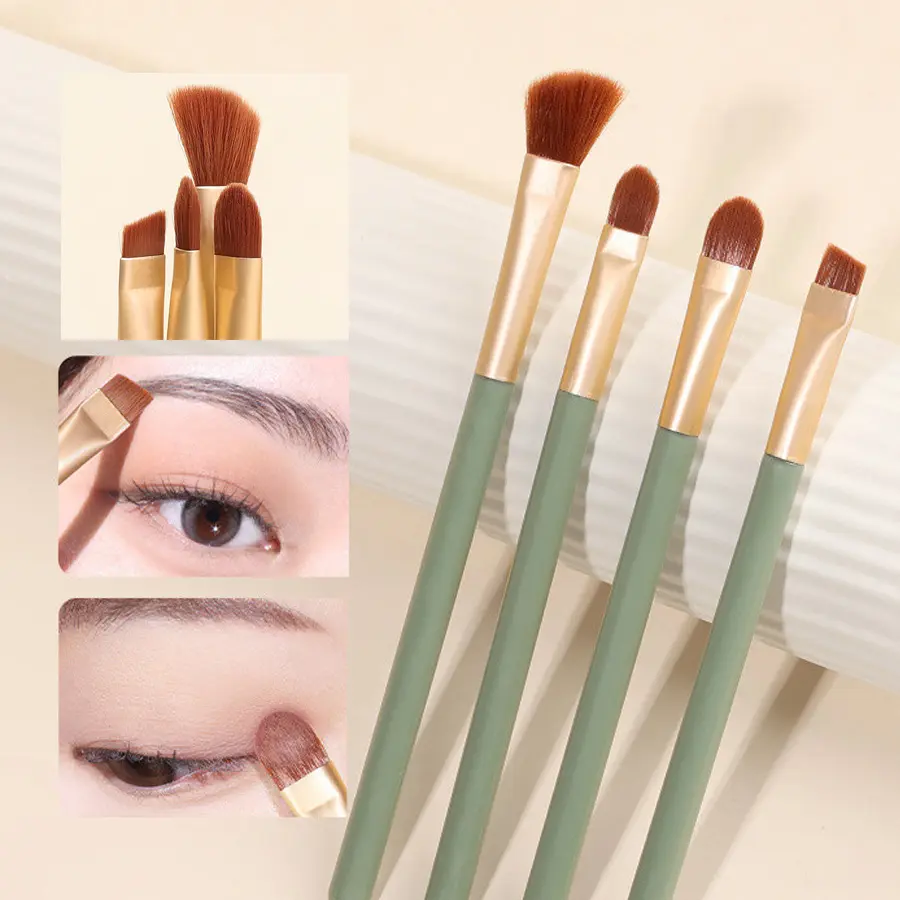 Eyeshadow Brush, Blade Brow Brush, Eyebrow Brush, Smudge Eye Liner Knife Edge Brow Brush, Angled Nose Highlighting Makeup Brush Tool, Makeup Blending Brush, Eye Makeup Brushes