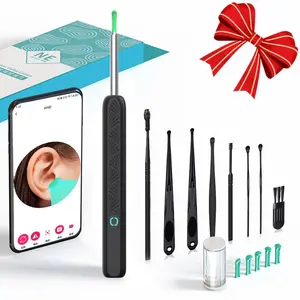 Wireless Ear Cleaning Kit, 1 Set High Resolution 360° Angle Camera Ear Wax Removal Kit, Ear Wax Removal Tool for Women & Men