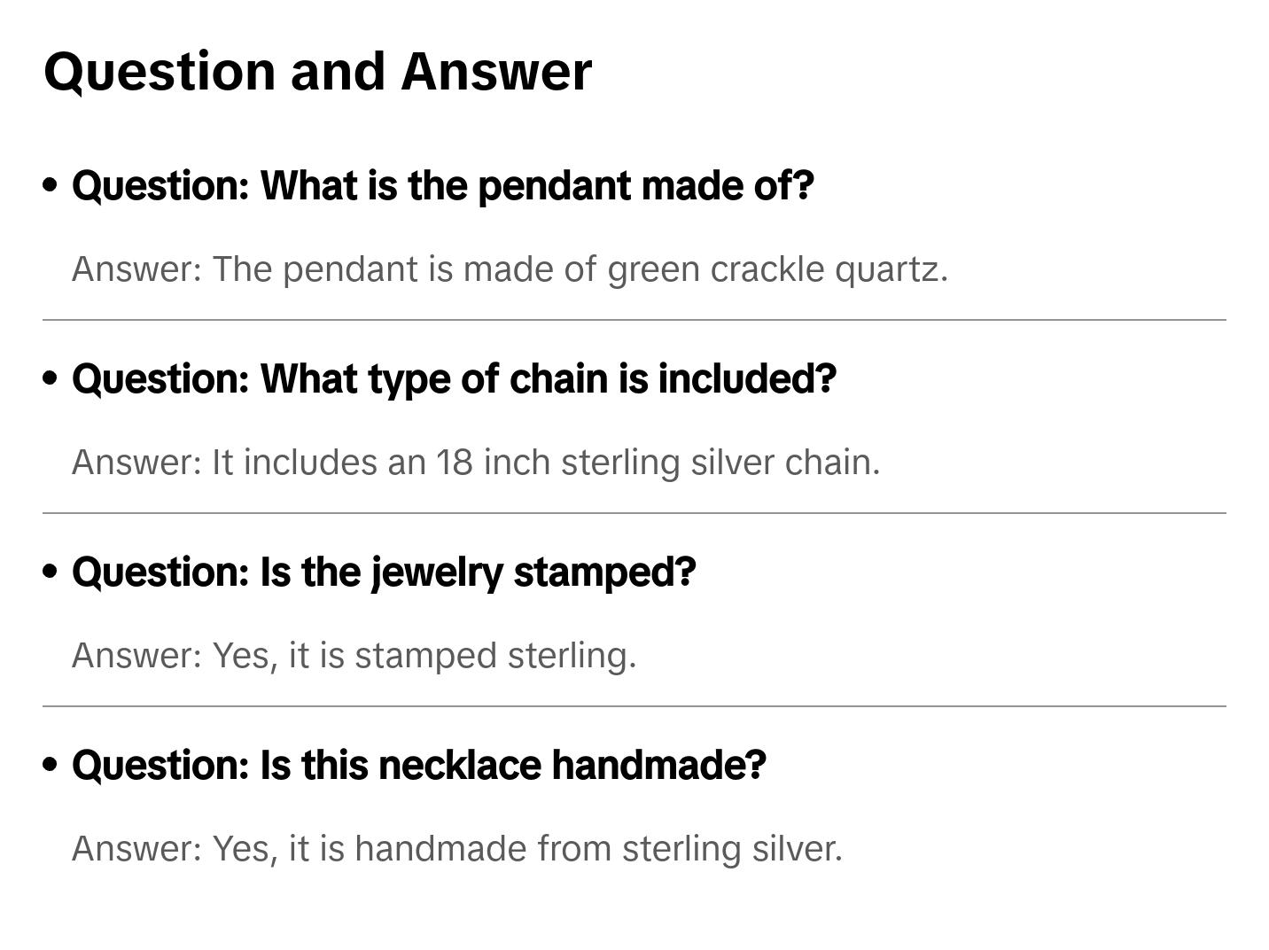 GREEN CRACKLE QUARTZ NECKLACE