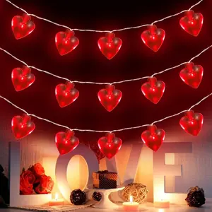 3 Meter LED Love Light String 20 Lights Flashing Battery Box Red Valentine’s Day Holiday Decoration