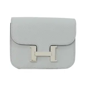 Pre-owned HERMÈS Calfskin Small Leather Goods Hermes Constance Slim Epsom Wallet