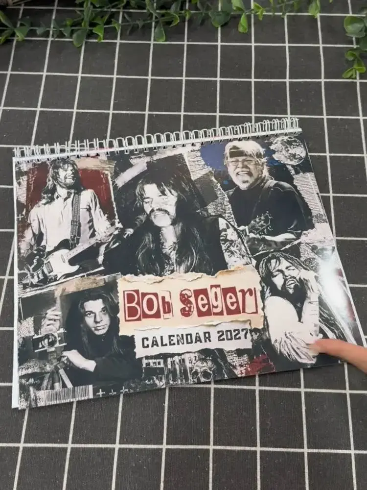 Bob Seger Calendar 2026–2027, Rock Music Wall Calendar, Bob Seger Fan Gift, Vintage Music Home Decor, Gift for Rock Music Lovers
