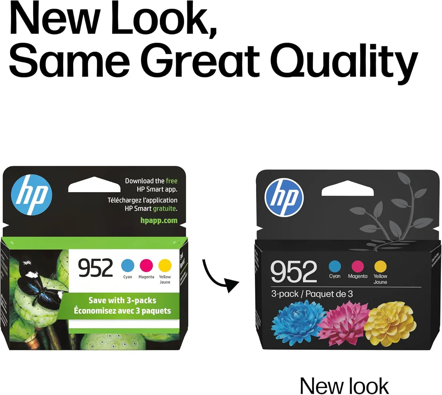 HP 952 Cyan, Magenta, Yellow Ink Cartridges (3-Pack) | Works with OfficeJet 8702, Pro 7720, 7740, 8210, 8710, 8720, 8730, 8740 Series | N9K27AN