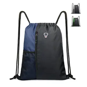 Outdoor Sports Drawstring Bag Multifunctional Drawstring Pocket Portable Headphone Hole Storage Bag