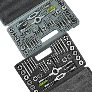 VEVOR Tap and Die Set, 80-Piece Metric and SAE Standard, Bearing Steel Taps and Dies, Essential Threading Tool for Cutting External Internal Threads, with Complete Accessories and Storage CaseVEVOR Super Brand Day