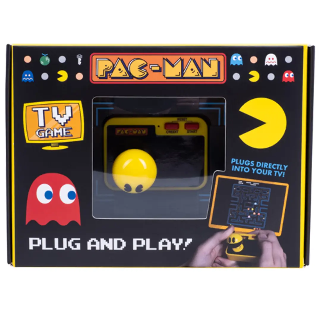 Pac-Man Plug & Play Arcade Game Console - Retro Classic TV Gaming Pac-Man Plug & Play Arcade Game Console - Retro Classic TV Gaming