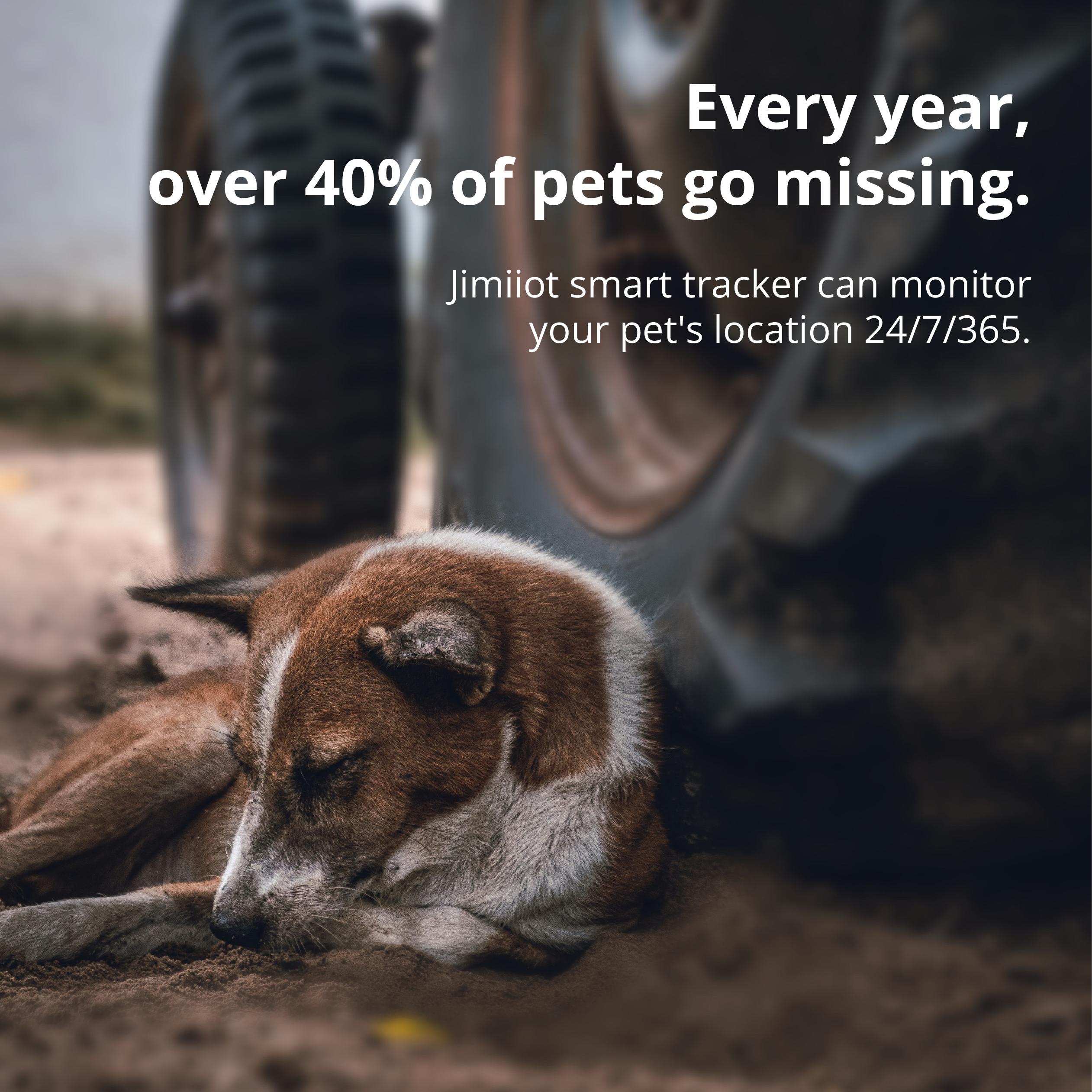 Bluetooth Tracker Tag With Cat Collar, Portable Smart Tag, Works with Jimi Life APP, Waterproof, Anti-lose Finder for wallet, key chain and pet