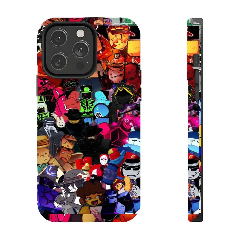 Lego FiguresComic Style Y2K Textured Themed Phone Case Premium Matte Texture, Protection, Shockproof, Anti-Drop, Anti-Fingerprint For IPhone 17-12, Pro Max, Pro Protection Safety