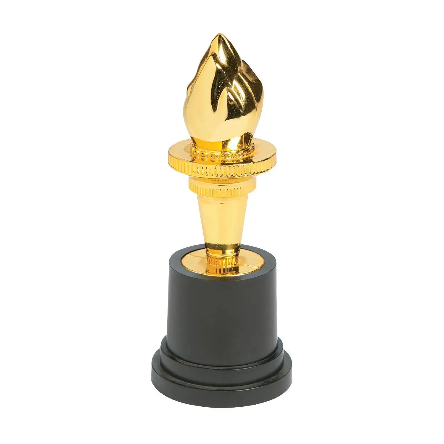 2" x 5" Goldtone Torch Plastic Award Trophy - 12 Pc.