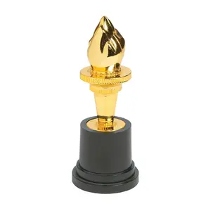 2" x 5" Goldtone Torch Plastic Award Trophy - 12 Pc.