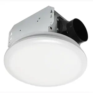 212 MAIN Bathroom Ventilation Fan with LED Light, 4 in., 50 CFM, 1.0 Sones, White, for Bathroom Use and Moisture Removal