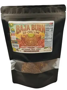 Baja Burn – Six‑Chile Lime Heat Beef Jerky