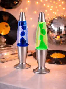 Lava Lamp Aesthetic Room Decor | Retro Wax Motion Night Light | USB Plug In | Bedroom Desk Ambiance Lamp