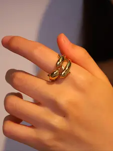 Simple Fashion Open Stainless Steel Ring, Cute Dolphin Design Ring, Fashion Hand Jewelry Accessories for Women & Men