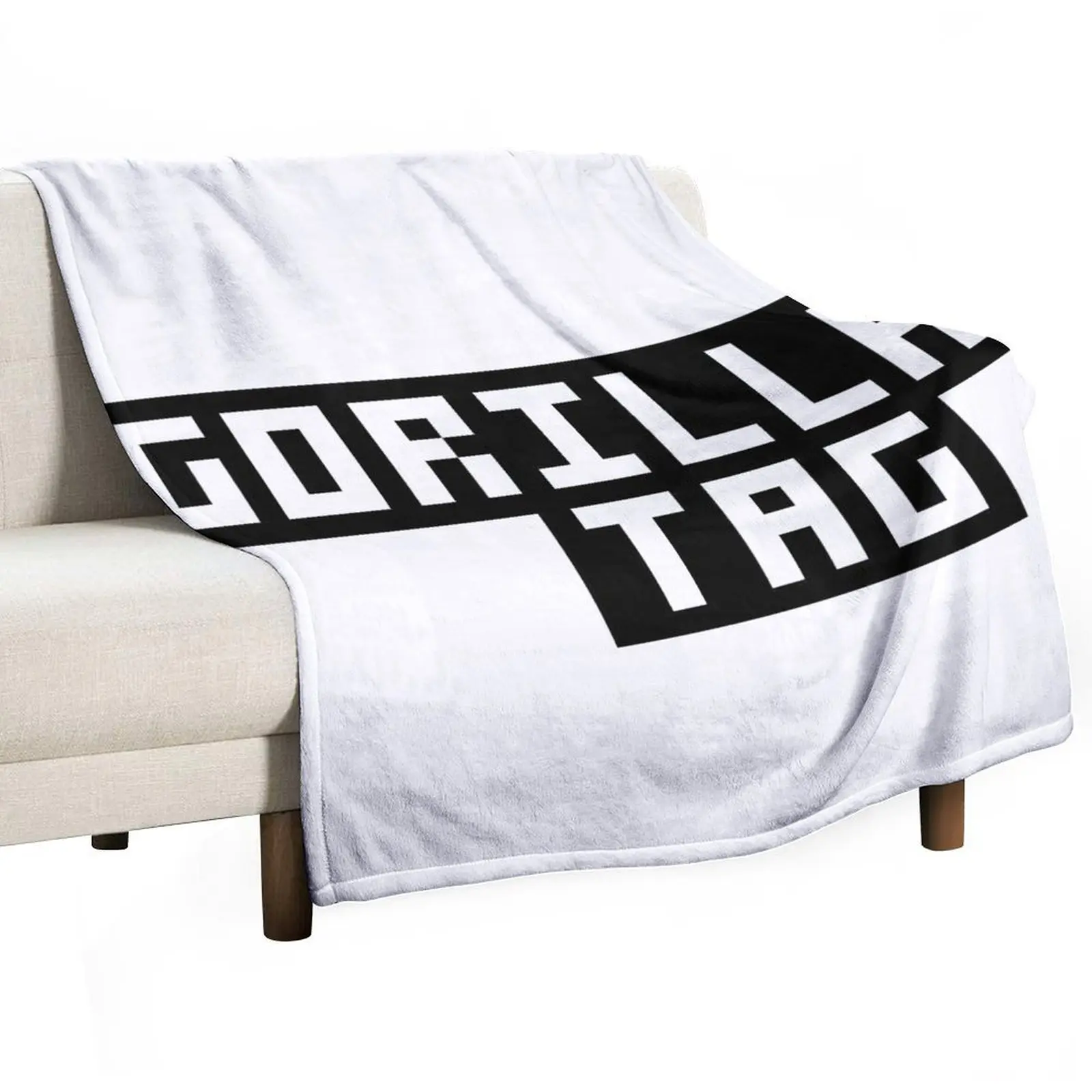 Gorilla Tag Classic Patterned Flannel Thermal Throw Blanket - 50x60 in, Durable Cozy Lightweight Breathable Blanket for Sofa Decor, Bedding, Father's Day, Friend's Birthday, Housewarming