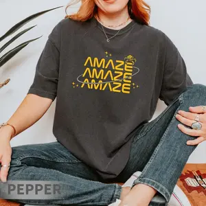 Amaze Amaze Amaze T-Shirt, Project Hail Mary Rocky Shirt, Book Lovers Gift, SciFi Reader Gift, Space Shirt, Alien Shirt Z