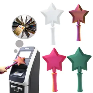Magic Wand Tap-to-Pay Accessory, 3D Printed Contactless Credit Card Holder, Fairy Tale Starlight Design for Fun Payments and Creative Gifts
