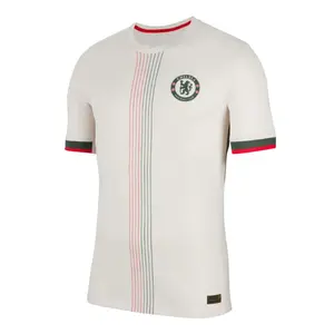 CFC Style White Football Tee ss2425 – Men’s Soccer Shirt Stripe Detail Breathable