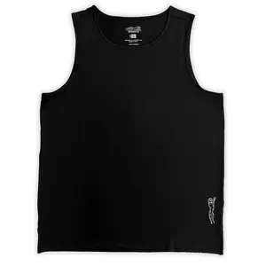 Mens Core Zero Running Tank - Stealth Black