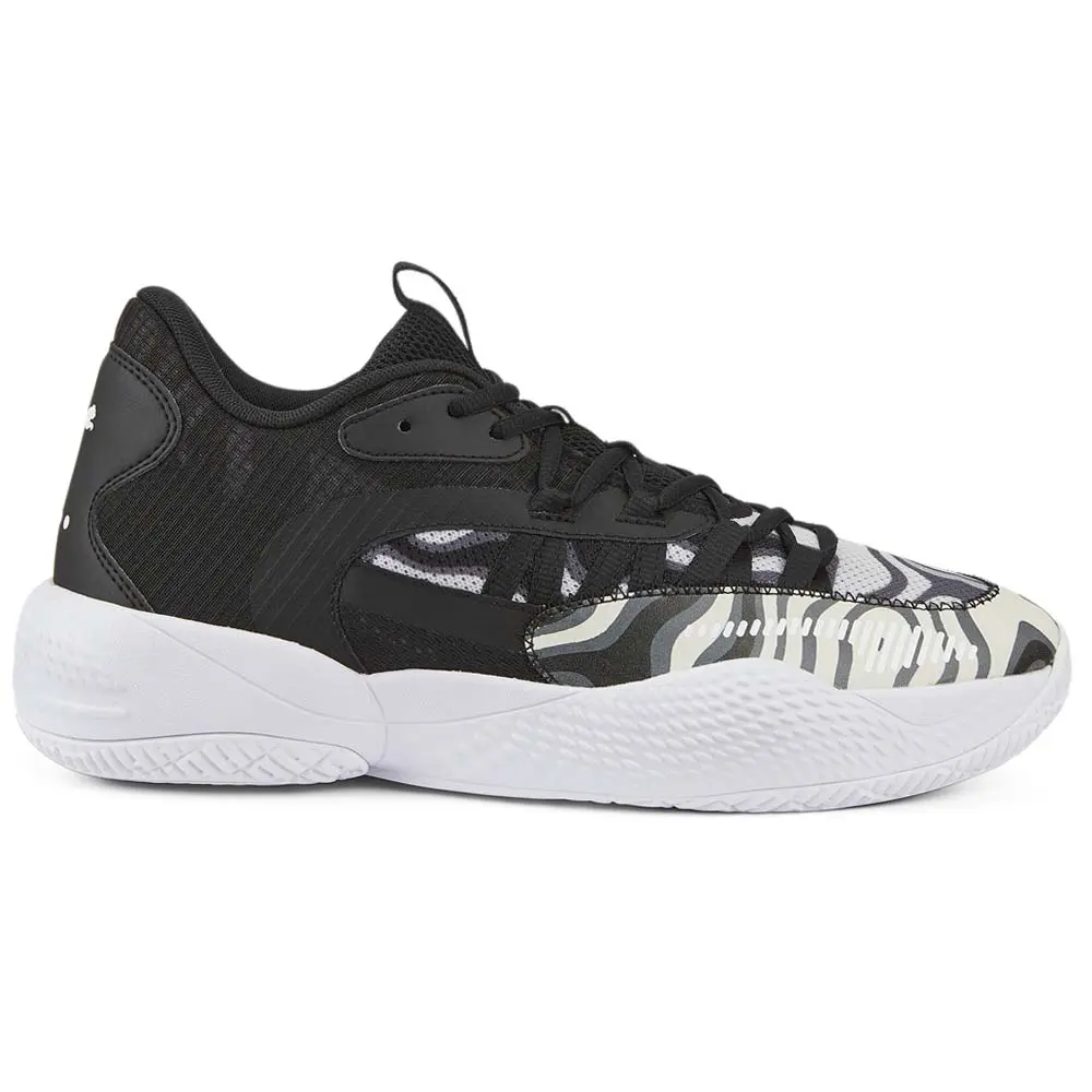 PUMA Mens Court Rider 2.0 Lava Lace Up Basketball Sneakers Shoes - Black