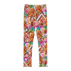 CandyLand Youth Full-Length Gingerbread Leggings