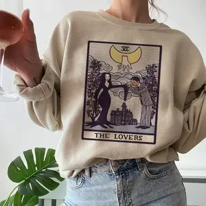 Vintage Addams The Lover Vi Tarot Inspired Sweatshirt,The Addams Family Vintage Sweatshirt