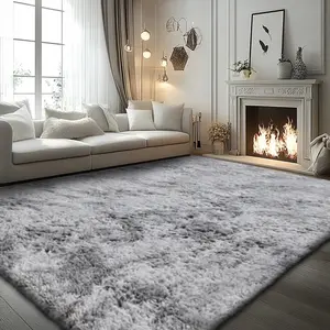 Viral Fluffy Rug for Living Room Insop,Soft Large Size Cloud Area Rugs,Shaggy Tie-Dye Non-Slip Soild Carpet for Bedroom, New Year Home Decor Upgrad