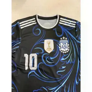 Argentina Soccer Jersey, M10 Black Blue Limited Edition Football Shirt, 2026 World Cup Fan Apparel, Perfect Men Sports Gif